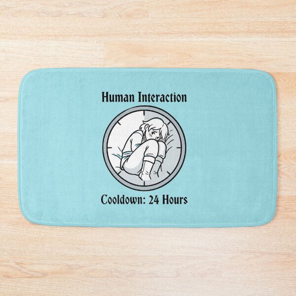 Item preview, Human Interaction Cooldown Introvert Gaming Humor designed and sold by Quiet Mode Studio.