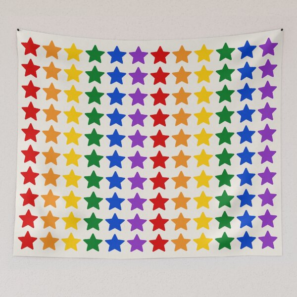 Item preview, Rainbow Unity Stars Graphic white designed and sold by stereonut.