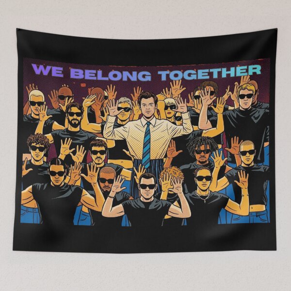 Item preview, WE BELONG TOGETHER! ~ Harry Styles COOL BLUE POP-ART designed and sold by TheLastGarden.