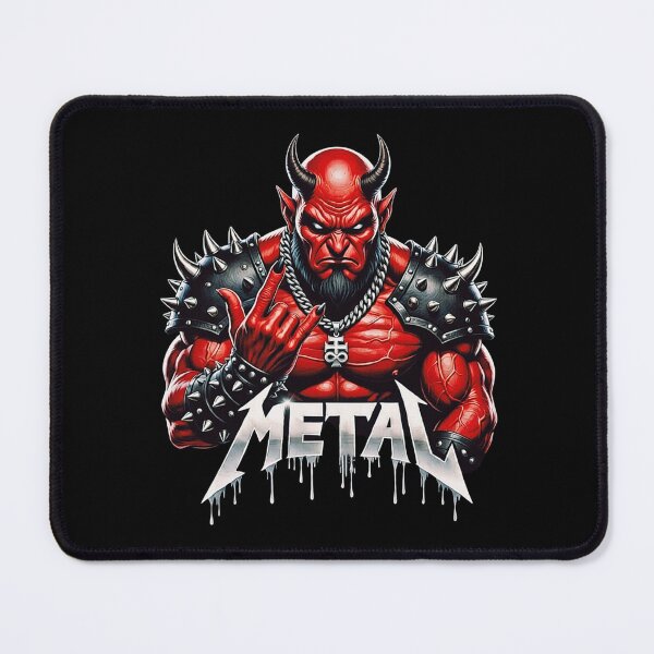 Item preview, Heavy Metal Devil Demon Horns Metalhead Headbanger Art designed and sold by DeimosArtIntl.