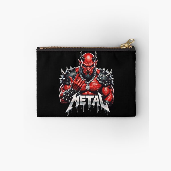 Item preview, Heavy Metal Devil Demon Horns Metalhead Headbanger Art designed and sold by DeimosArtIntl.