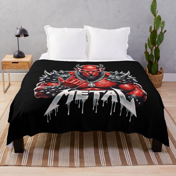 Item preview, Heavy Metal Devil Demon Horns Metalhead Headbanger Art designed and sold by DeimosArtIntl.