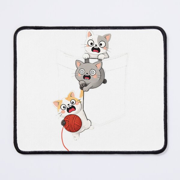 Item preview, Pocket Cats Chaos – Cute Kawaii Cats Peeking From Pocket Cartoon designed and sold by Dreamteeworks.