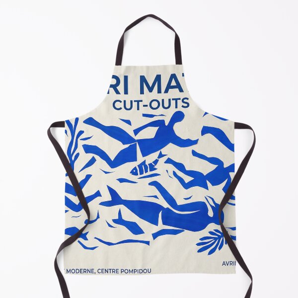 Item preview, Matisse Swimming Cut-Out Poster – Blue Abstract Ocean Scene Modernist Art Print designed and sold by Maisonsucces.