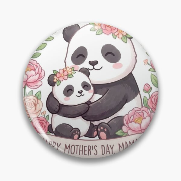 Item preview, Cute Panda Mother’s Day Sticker designed and sold by LittleSmileArt.