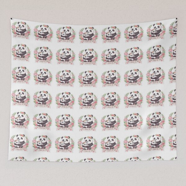 Item preview, Cute Panda Mother’s Day Sticker designed and sold by LittleSmileArt.