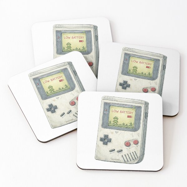 Item preview, Retro Handheld Game Console – Low Battery Sticker Illustration designed and sold by Felixuss.