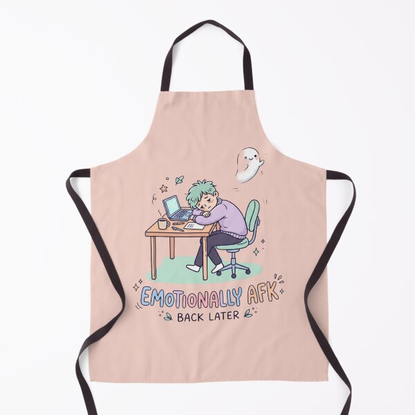 Item preview, Emotionally AFK Introvert Funny Ghost Design designed and sold by Quiet Mode Studio.