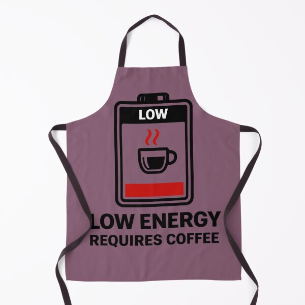 Item preview, Low Energy Requires Coffee – Funny Battery Coffee Design Tags: designed and sold by BB Design Garage.