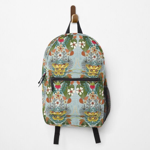 Item preview, tropical moth paradise celadon blue designed and sold by scrummy.