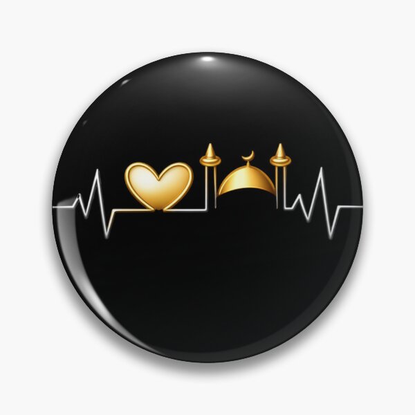 Item preview, Golden Mosque Heartbeat – Modern Islamic Minimalist Design  designed and sold by D-Islamic.