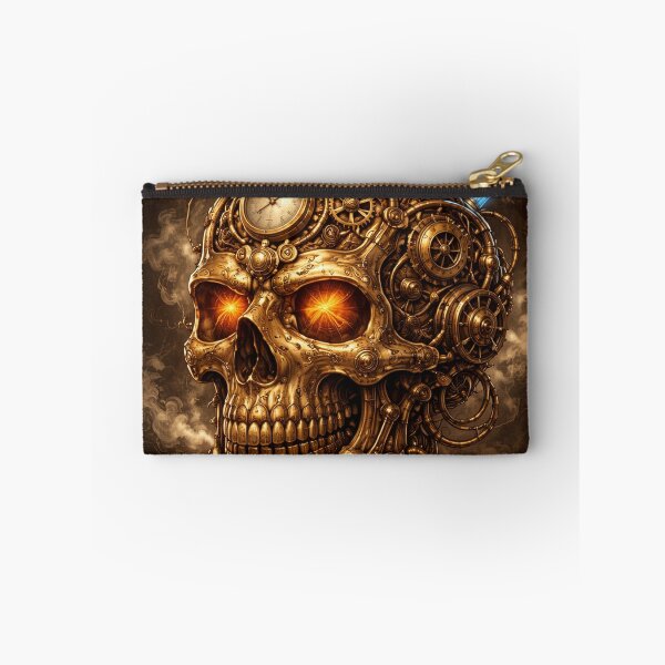 Item preview, Clockwork Steampunk Skull – Mechanical Gear Skull Fantasy Art designed and sold by Gearsandgrit.