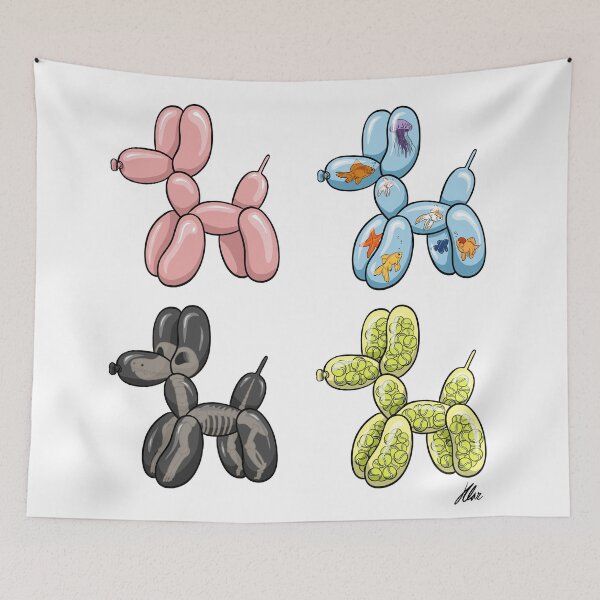 Item preview, Who let the balloon dogs out? designed and sold by jclar-art.