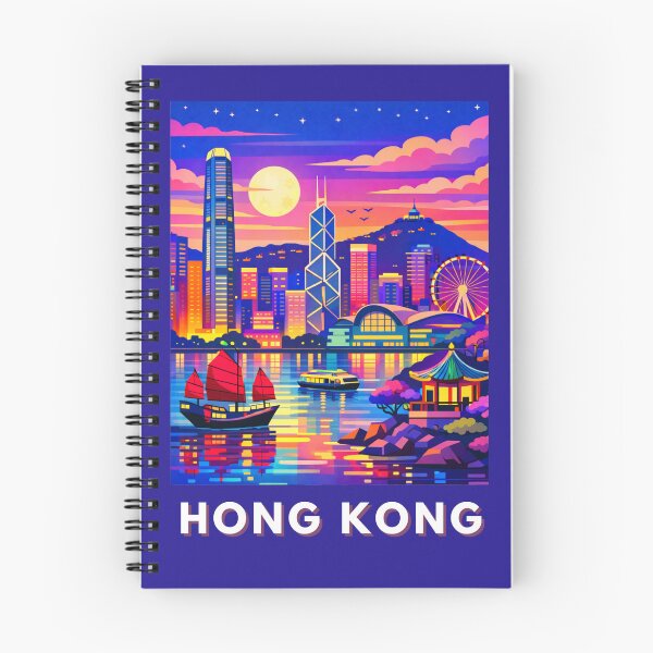Item preview, Hong Kong llustration Postcard designed and sold by MatthewHeights.