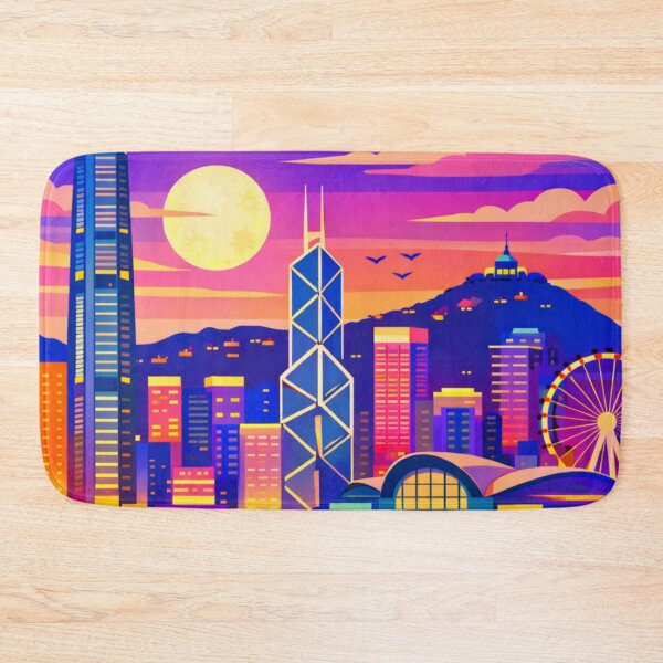 Item preview, Hong Kong llustration Postcard designed and sold by MatthewHeights.