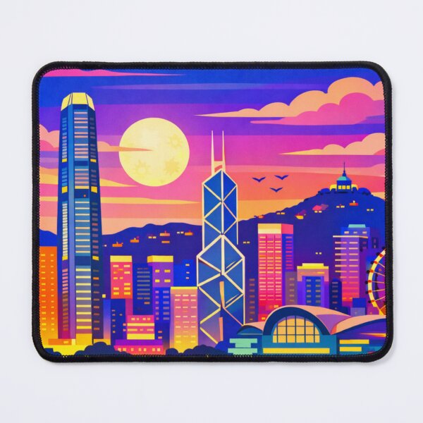 Item preview, Hong Kong llustration Postcard designed and sold by MatthewHeights.