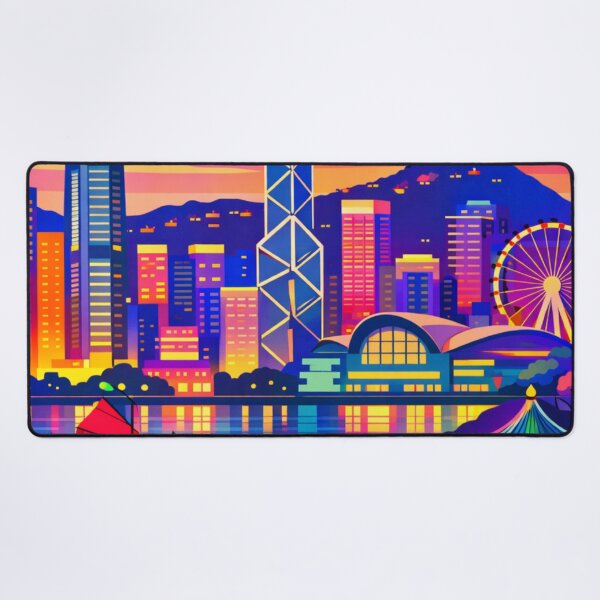 Item preview, Hong Kong llustration Postcard designed and sold by MatthewHeights.