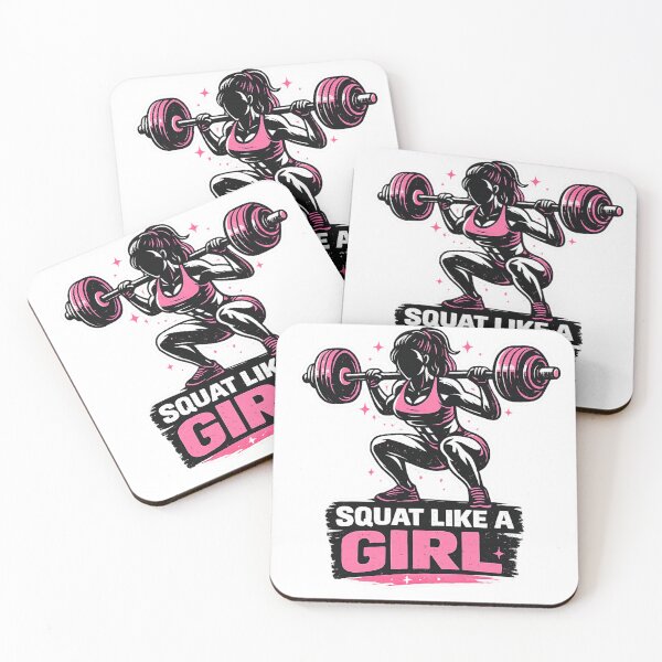 Item preview, Squat Like a Girl – Women Fitness Motivation Design designed and sold by Shopchid.