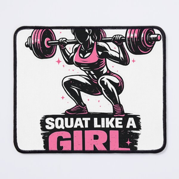 Item preview, Squat Like a Girl – Women Fitness Motivation Design designed and sold by Shopchid.