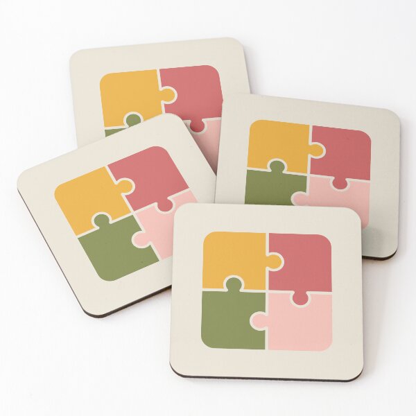 Item preview, Colorful Minimal Puzzle Pieces Design designed and sold by Tato's.