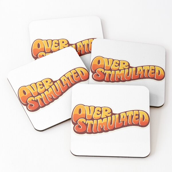 Item preview, Overstimulated Groovy Retro 70s Wavy Typography designed and sold by Retro Mood Co.