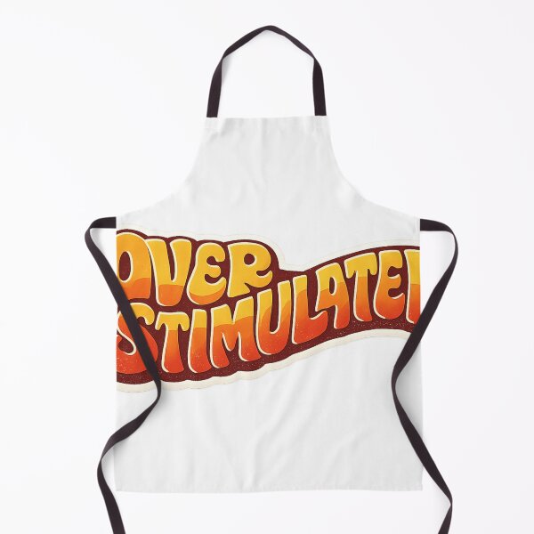 Item preview, Overstimulated Groovy Retro 70s Wavy Typography designed and sold by Retro Mood Co.