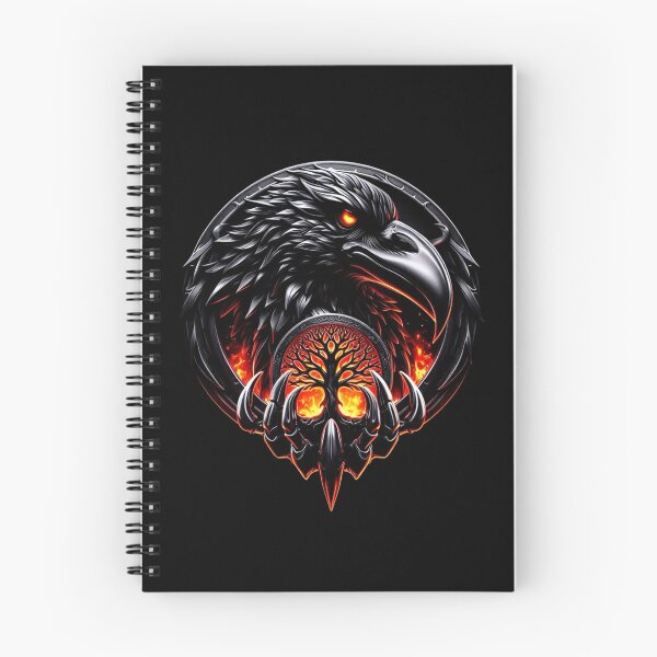 Item preview, Raven Skull Fire Tree of Life Dark Gothic Art designed and sold by DeimosArtIntl.