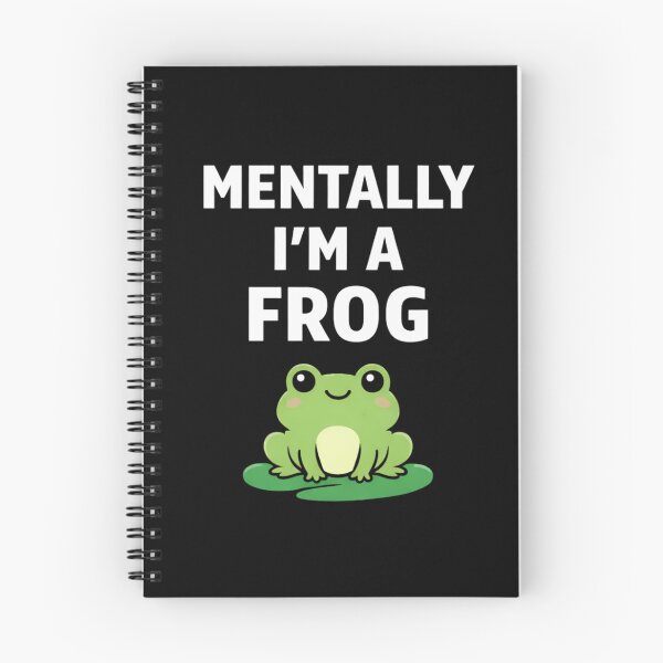 Item preview, Mentally I'm a Frog – Funny Frog Meme – Cute Frog Lover Gift designed and sold by VibeOffline Studio.