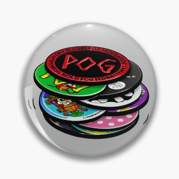 Item preview, 90s Pogs Stack Illustration | Retro Playground Toy Nostalgia designed and sold by SimplyJasper.