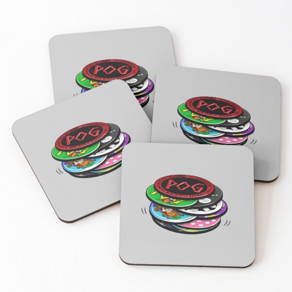 Item preview, 90s Pogs Stack Illustration | Retro Playground Toy Nostalgia designed and sold by SimplyJasper.