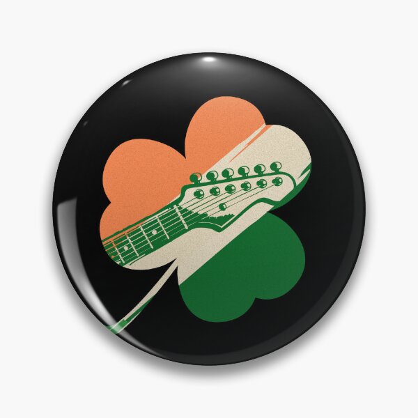 Item preview, Irish Shamrock Guitar Headstock - St Patrick’s Day Guitar Design designed and sold by Lempo Studio.