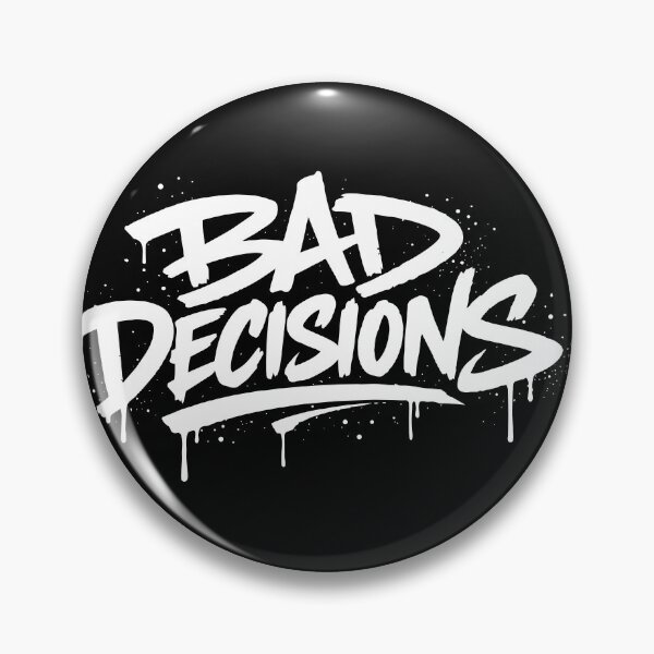 Item preview, BAD DECISIONS Graffiti Spray Paint Street Art Typography designed and sold by lalunadraw1.