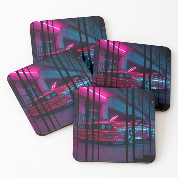 Item preview, B.W the Power of the 3 coupe with wide body kit, street racing vibe, high contrast neon colors 16 designed and sold by Neon G.