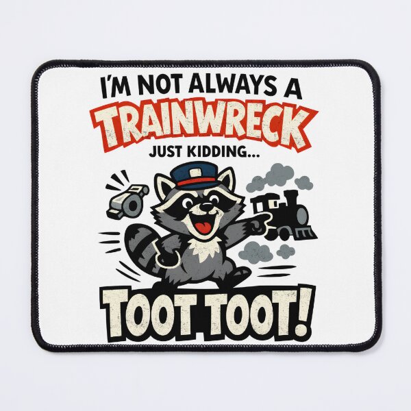 Item preview, Not Always A Trainwreck Just Kidding designed and sold by FreshVibe Prints.