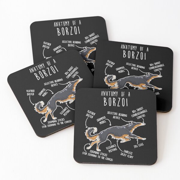 Item preview, Tri Color Borzoi Dog Anatomy designed and sold by Clara Hollins.