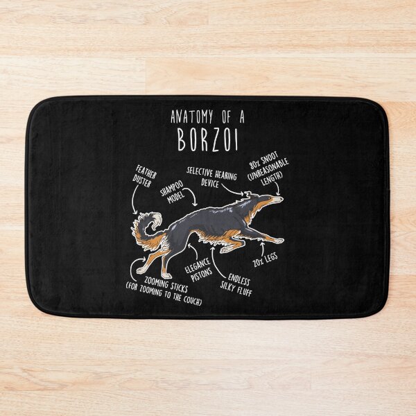 Item preview, Tri Color Borzoi Dog Anatomy designed and sold by Clara Hollins.