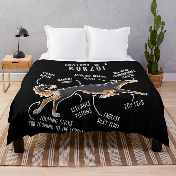 Item preview, Tri Color Borzoi Dog Anatomy designed and sold by Clara Hollins.