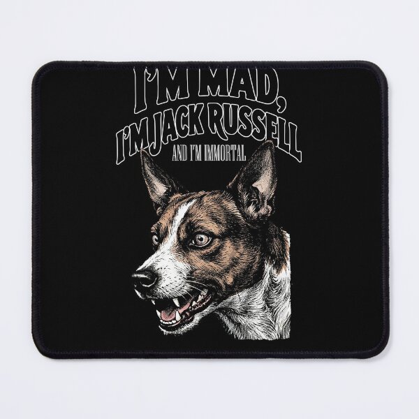 Item preview, Mad Jack Russell Immortal - Crazy Dog Vintage Humor Dark Art designed and sold by TOTO GUYANA.