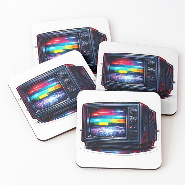 Item preview, Glitch CRT Vintage Television 80s Synthwave Static designed and sold by Retro Mood Co.