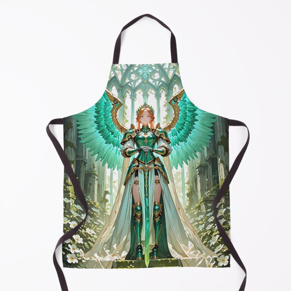 Item preview, AETHELGARD: Emerald Seraph Angel Warrior Fantasy Cathedral Guardian designed and sold by BorgSpareParts.