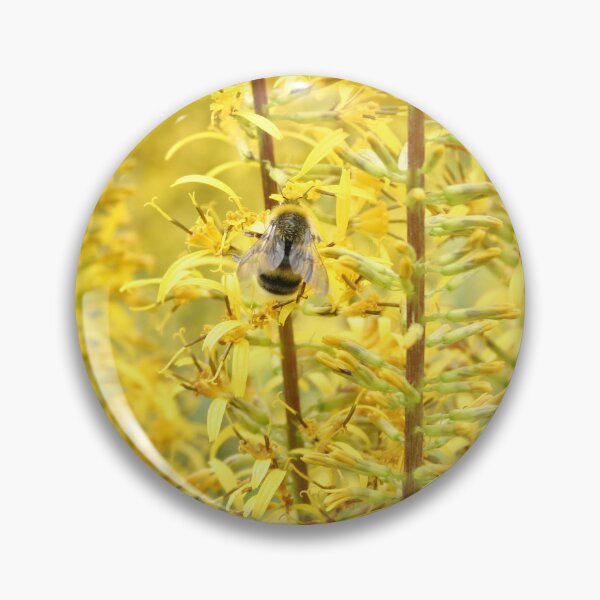 Item preview, Bee on Yellow Flowers in Soft Summer Light designed and sold by katifinell.