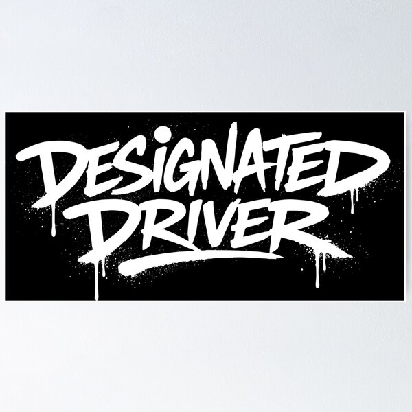 Item preview, DESIGNATED DRIVER Graffiti Spray Paint Street Art Typography designed and sold by lalunadraw1.