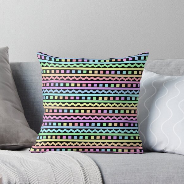 Item preview, Rainbow Neon Pastel Easter Zigzag Stripe Pattern designed and sold by BeJolley.