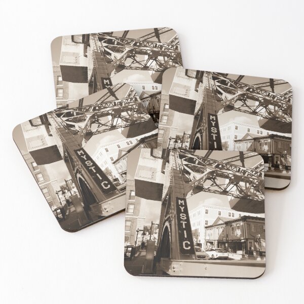 Item preview, Mystic Connecticut Drawbridge Mystic River Bascule Bridge Vintage Photo designed and sold by Moriarty's Digital Visions.