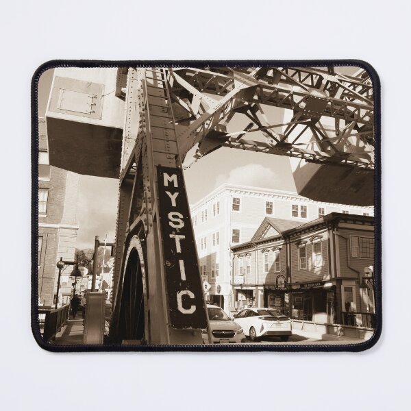 Item preview, Mystic Connecticut Drawbridge Mystic River Bascule Bridge Vintage Photo designed and sold by Moriarty's Digital Visions.