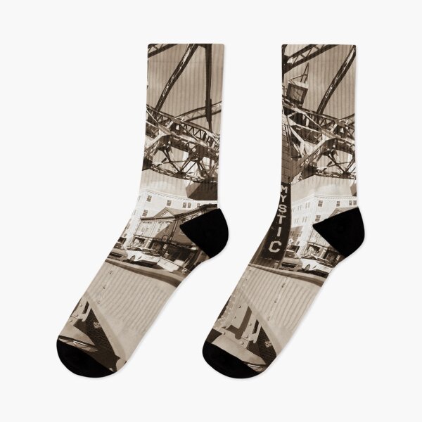 Item preview, Mystic Connecticut Drawbridge Mystic River Bascule Bridge Vintage Photo designed and sold by Moriarty's Digital Visions.