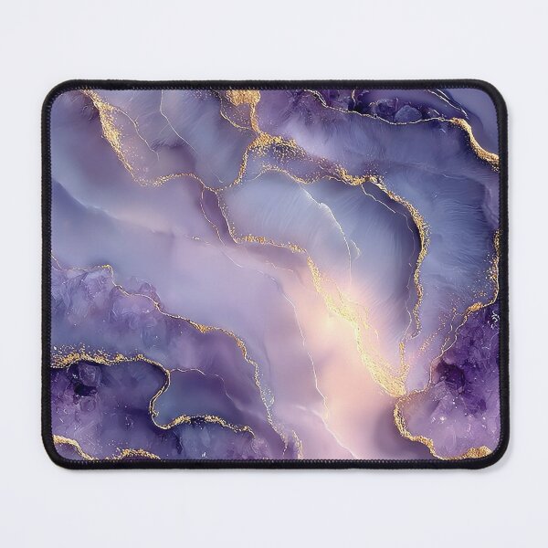 Item preview, Dreamy Amethyst and Lavender Fluid Crystal with Gold Veins designed and sold by Nine Lives Studio.