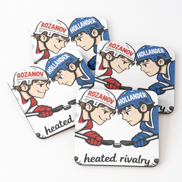 Item preview, Heated Rivalry Hockey Faceoff – Rozanov vs Hollander Fanart designed and sold by KaatsStyle.
