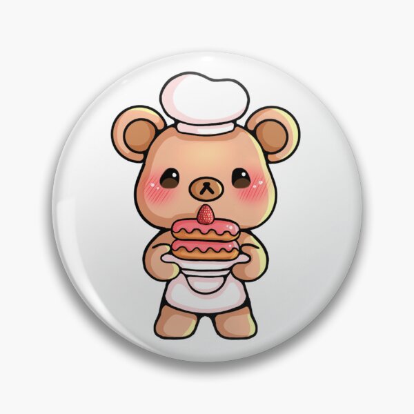 Item preview, Little pastry chef teddy bear designed and sold by Capisita.