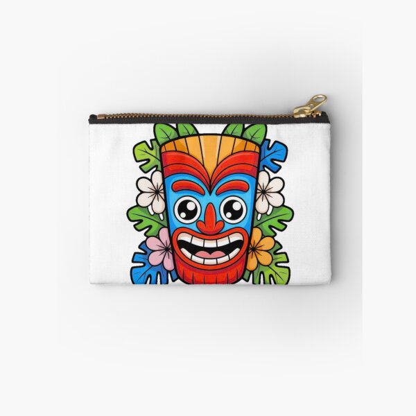 Item preview, Happy Kawaii Tiki Mask Cute Tropical Cartoon Design designed and sold by YounexxART.